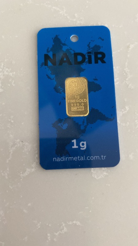 Nadir Gold 24 Ayar Külçe Gram Altın 1 Gr.