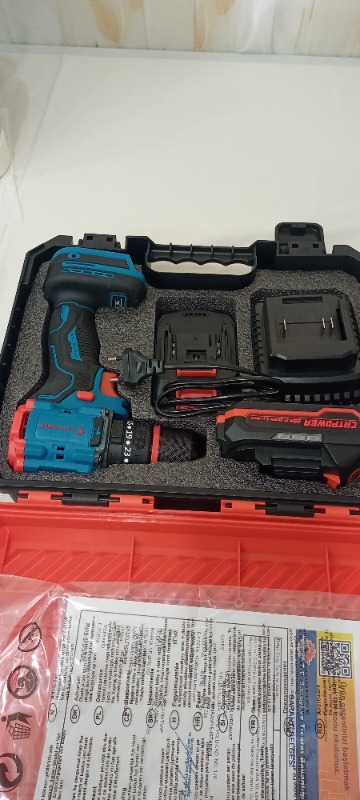 Catpower 1025 Kömürsüz Darbeli Akülü Matkap 20V 2 Ah Lion