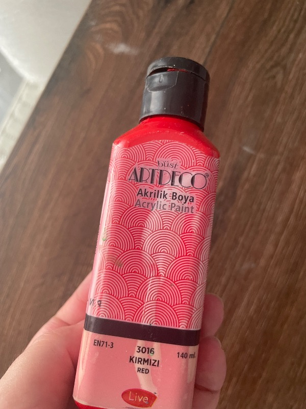 Artdeco Akrilik Boya 140 Ml Kırmızı Y-070R-3016