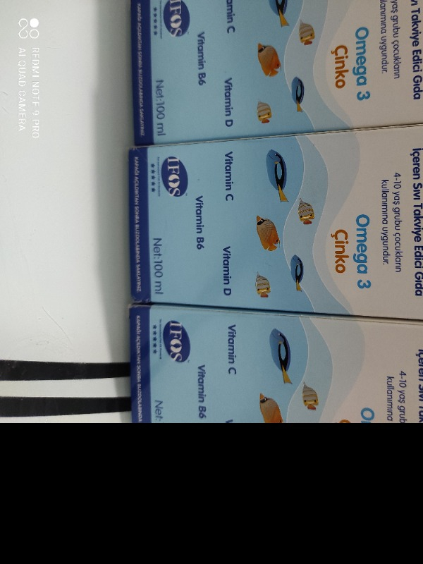 Zincomega Balık Yağı Omega 3 Acd3 E Vitamini 100ML x 2 Adet
