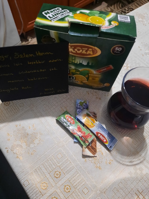Koza Tek İçimlik Nane Limon Aro. İçecek Tozu (50 Stick)