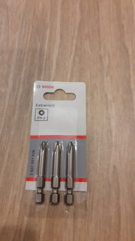 Bosch  - 3'Lü Paket - Ekstra Sert Seri Vidalama Ucu - Ph 2, 49 Mm