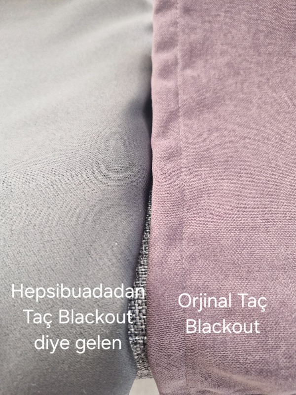 Taç Antrasit Blackout Perde