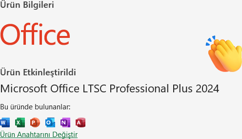 Microsoft Office 2024 Pro Plus Dijital Lisans Anahtarı Ömür Boyu Kullanım Tek Seferlik Satın Alma