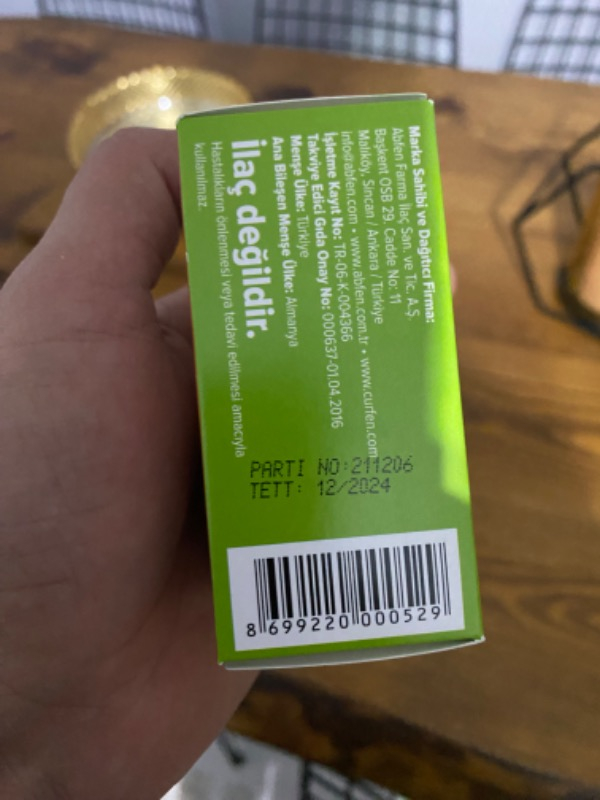 Curfen Zerdeçal Içeren 60 Tablet