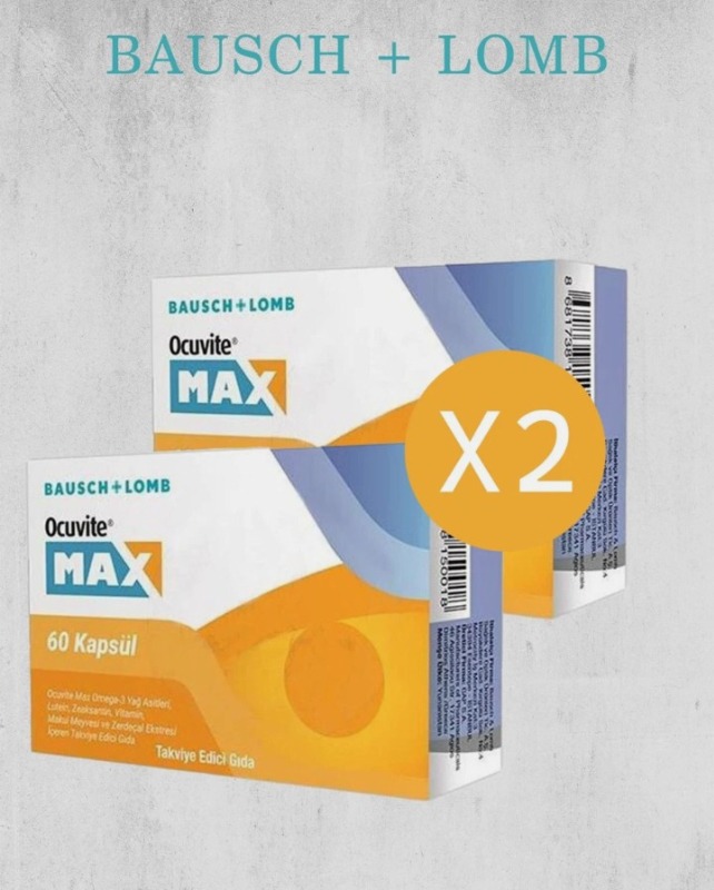Bausch + Lomb Ocuvite Max 60 Kapsül 2 Adet