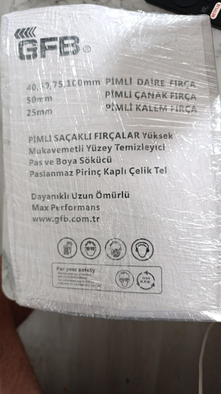 Gfb 6 Parça Pimli Tel Fırça Seti  Matkap Fırça Set