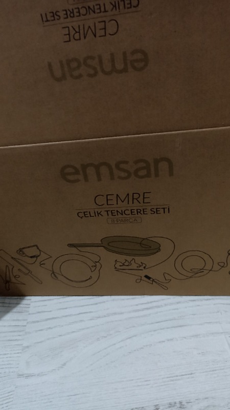 Emsan Cemre İndüksiyon Tabanlı 8 Parça Çelik Tencere Seti