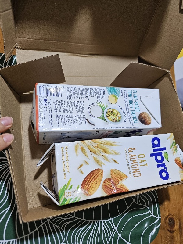 Alpro Yulaf & Badem İçeceği 1lt Laktozsuz Bitkisel Vegan Süt