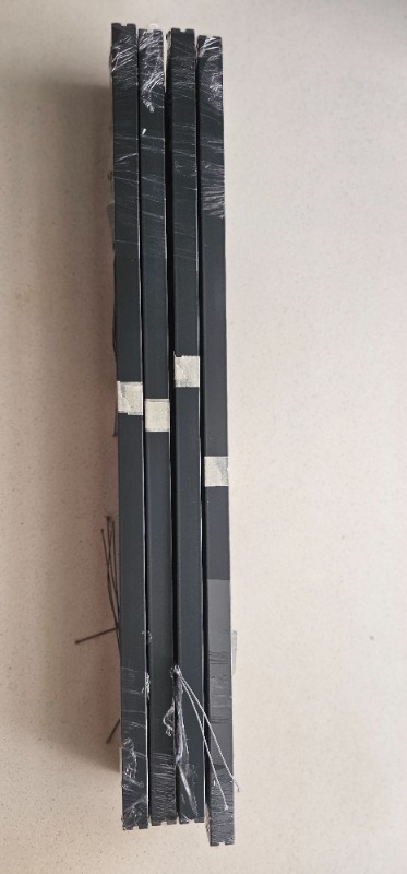 Plised Home Katlanabilir Cam Balkon Plise Perde Antrasit