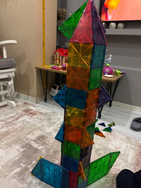 Magna-Tiles Clear Color 100 Parça