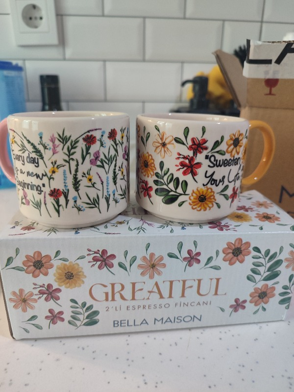 Bella Maison Flores 2'li Fincan Seti (270 cc)
