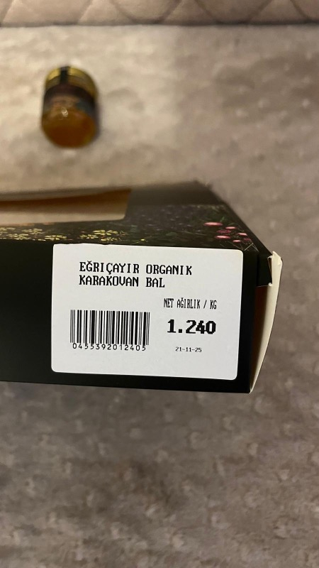 Eğriçayır Organik Karakovan Balı 1200G