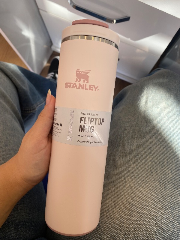 Stanley The Transit Fliptop Mug Paslanmaz Çelik 0.47 Lt Rose Renkli Model