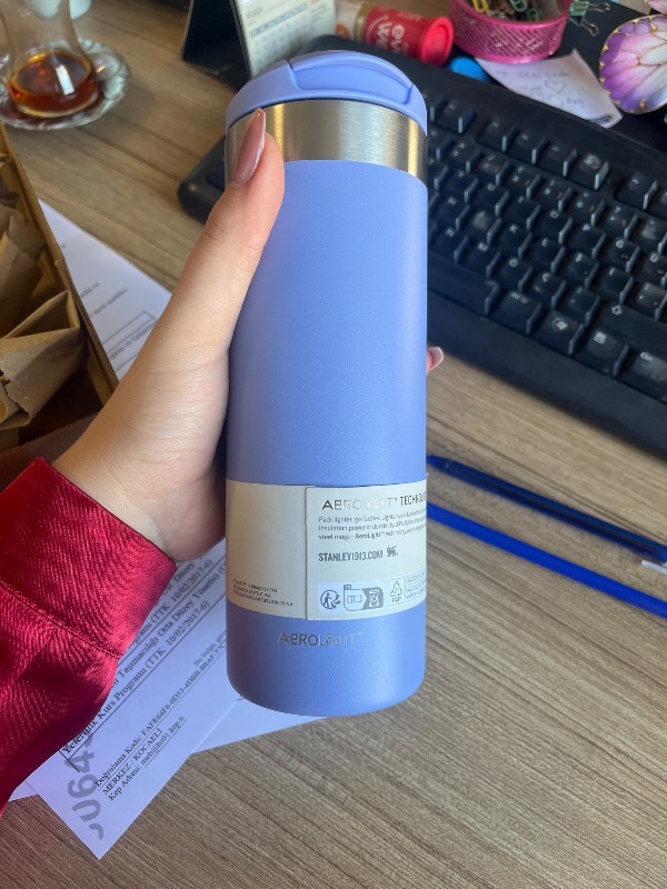 Stanley  The Aerolight 0.47 Litre Termos Eflatun Renk