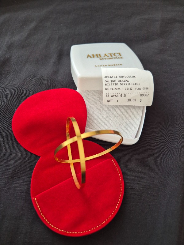 Ahlatcı 10 gr 22 Ayar 3 Mm Kibrit Çöpü Bilezik