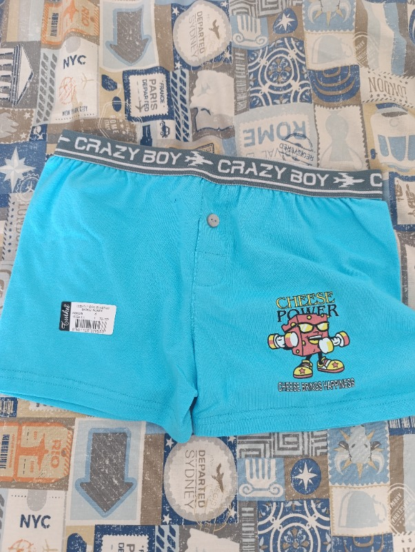 Tutku Erkek Çocuk Elastan Baskılı Boxer 6'lı Paket