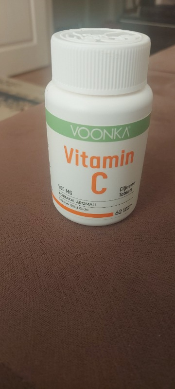 Voonka Vitamin C 500 mg 62 Çiğneme Tableti