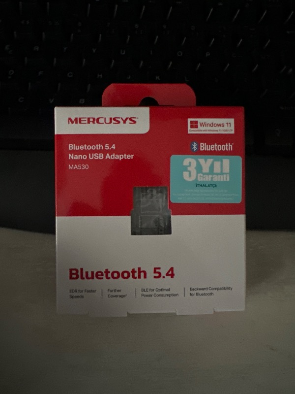 Mercusys MA530 | Bluetooth 5.4 Nano USB Adaptör | Kompakt Tasarım | Tak‑Çalıştır | Windows 7//8.1/10/11