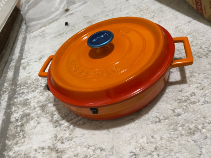 Lava Çok Amaçlı Yayvan Tencere Trendy Turuncu Çap(Ø)28 cm.