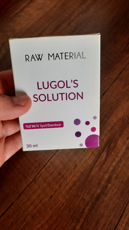 Raw Material Lugol's Solution İyot %2 Damla 30 ml