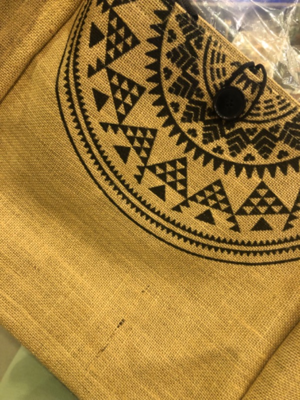Gnc Design Kadın Hasır Etnik Desenli Askılı Astarlı Plaj Çantası