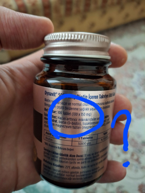 Dynavit Biotin 5000 Mcg 100 Tablet