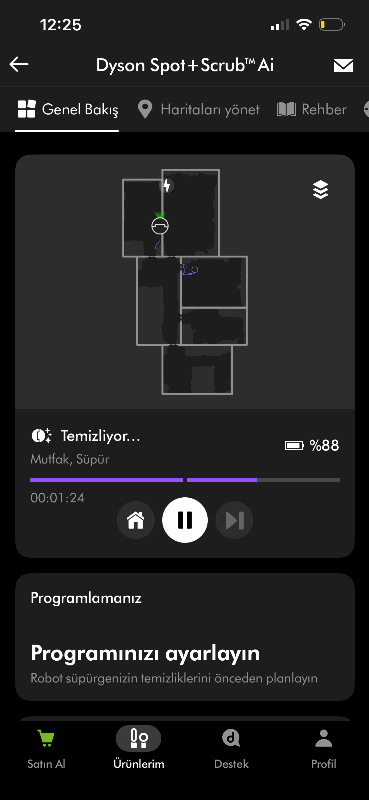 Dyson Spot+Scrub™ Ai Islak ve Kuru Temizleme Özellikli Robot Süpürge