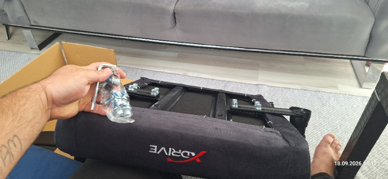 xDrive 15'li Profesyonel Oyuncu Koltuğu Kumaş/Siyah