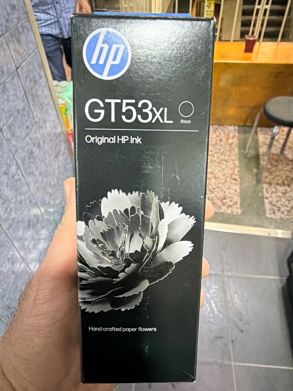 HP GT53XL Siyah Mürekkep Şişesi 1VV21AE