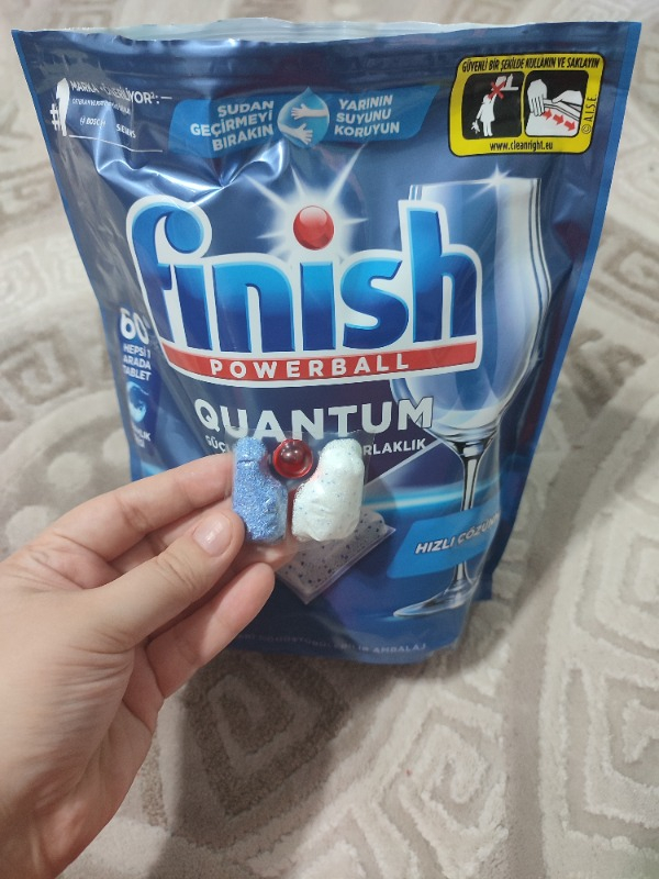 Finish Quantum 60 Kapsül Bulaşık Makinesi Deterjanı Tableti