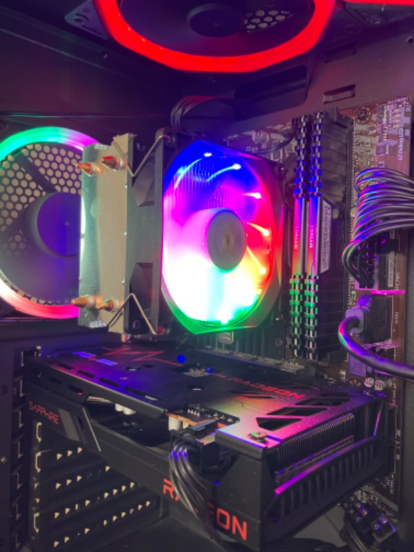 Snowman M200 2 Bakır Borulu Cpu Soğutucu Fan Rainbow