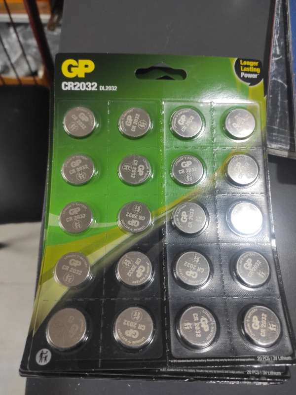 Gp CR2032 Lityum 3V Düğme Pil 5 Blister 20 Kart 100'lü