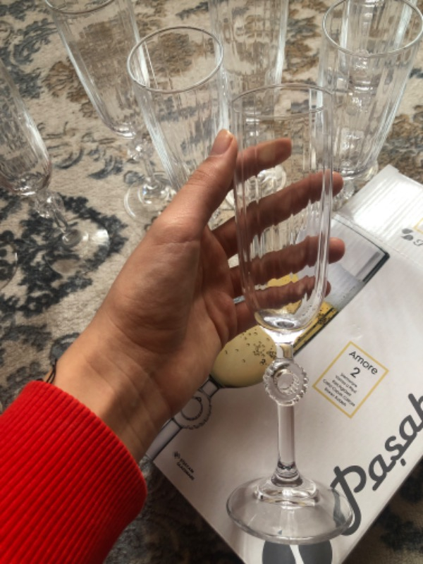 Paşabahçe 440313 Amore Flüt Şampanya Bardağı, 150 Ml, 12'li
