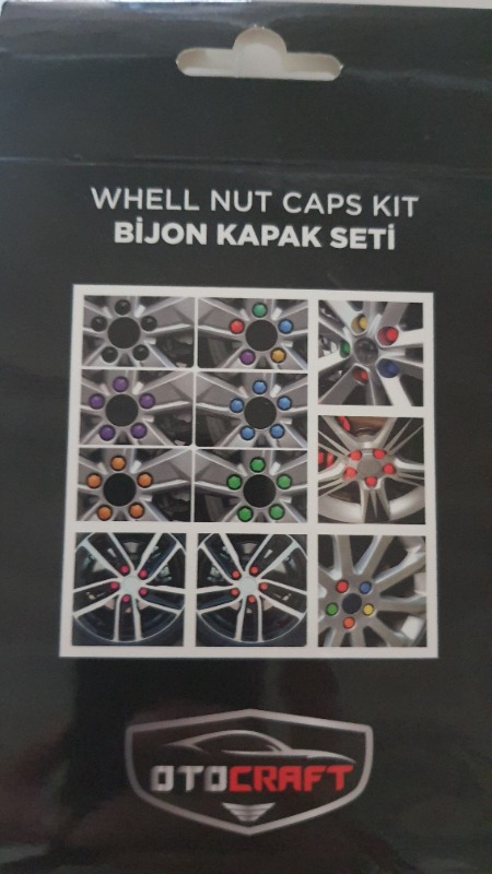 Oto Craft Bijon Kapağı 17 mm Siyah 20 Adet