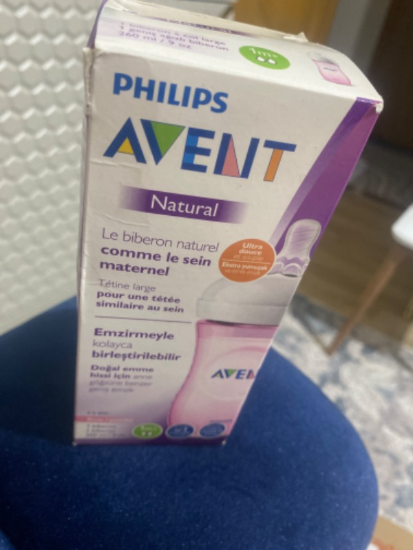 Philips Avent Natural PP Biberon 260 ml 1 ay+ Pembe SCF034/17