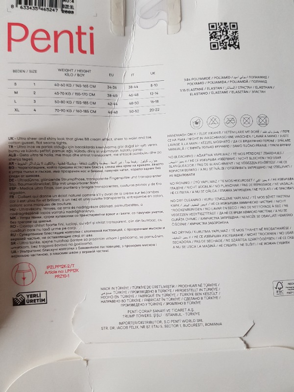 Penti Kadın Yok Gibi 5 Denye Külotlu Çorap
