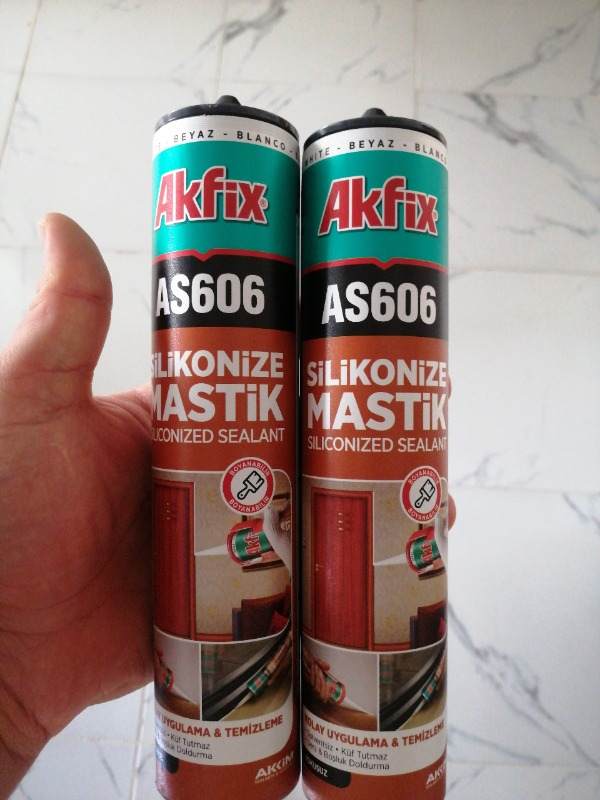 Akfix AS606 Silikonize Mastik - 7 Farklı Renk