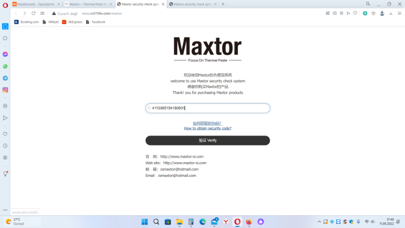 Maxtor Orjinal Maxtor CTG8E 4 gr 12,8 W/m.k Termal Macun