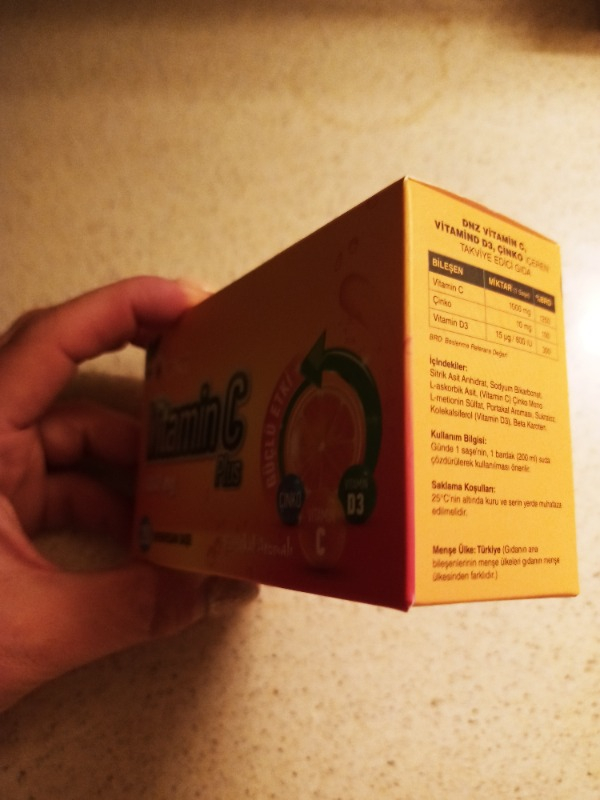 Dnz Vitamin C Plus 1000 mg 20 Efervesan Saşe