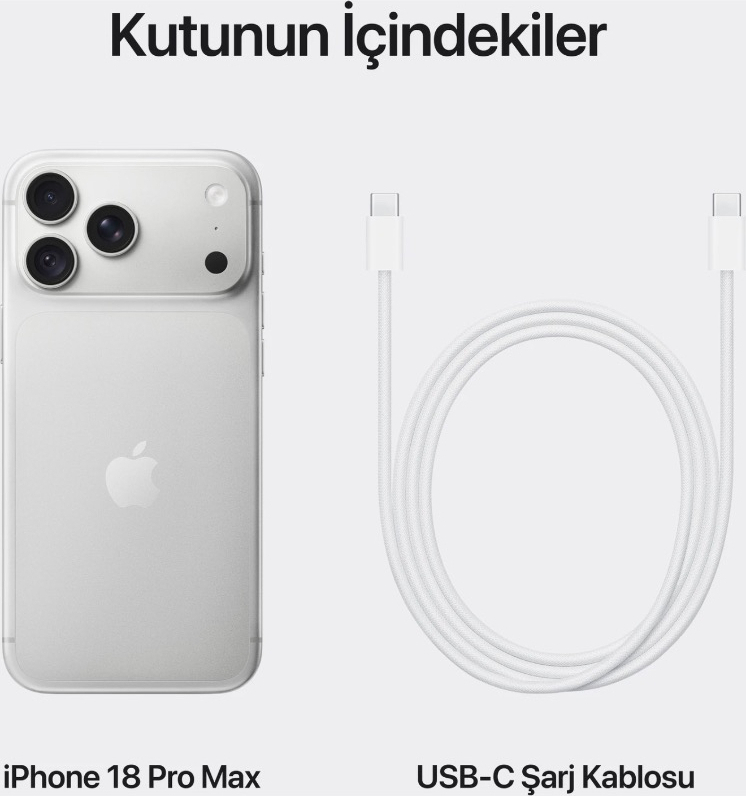 Apple iPhone 18 Pro Max 512 GB Gümüş