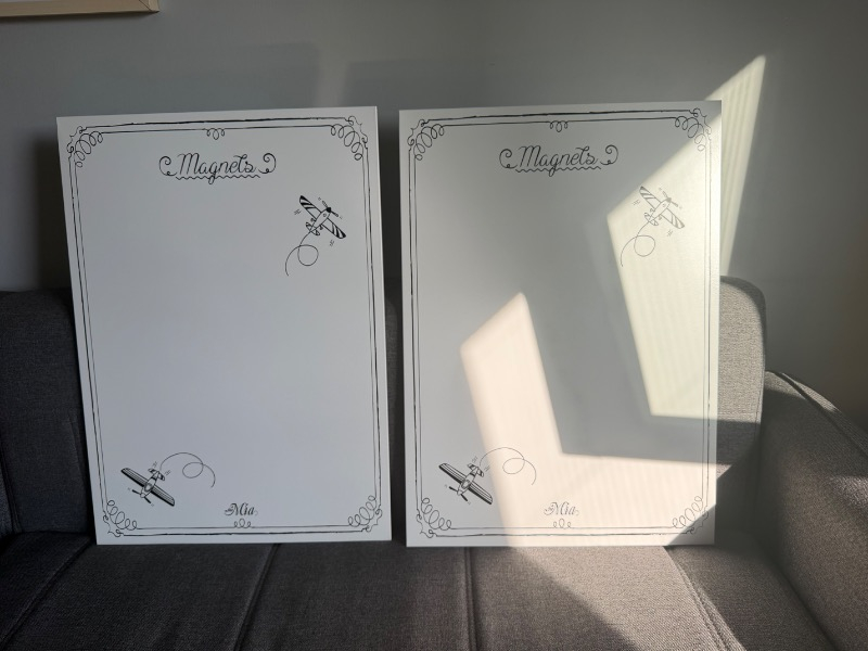 The Mia Beyaz Magnet Panosu 70 x 50 Cm İç ve Dış Mekan Kullanımına Uygun Paslanmaz
