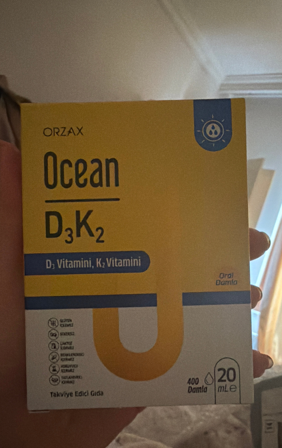 Orzax Ocean D3K2 20ml Damla