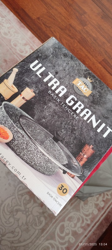 TAÇ-3405 Ultra Granit Basık Tencere 30CM