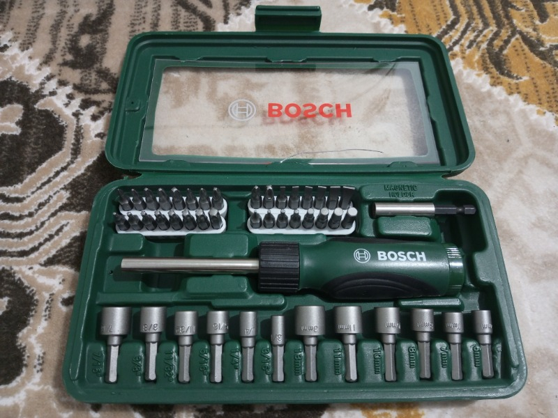 Bosch 46 Parça Tornavida Vidalama Lokma Uçlu Aksesuar Seti - 2607019504