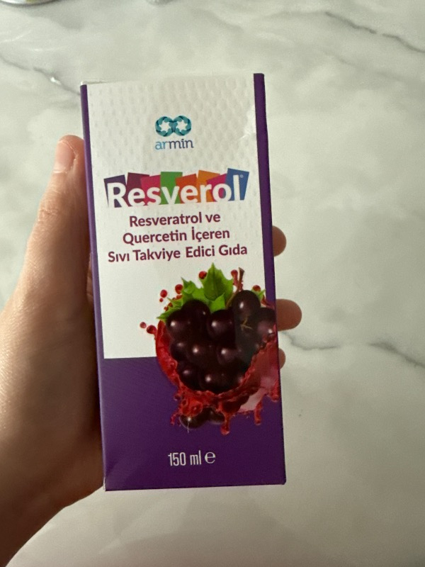 Armin Resverol Resveratrol ve Quercetin İçeren Sıvı Takviye Edici Gıda 150 ml