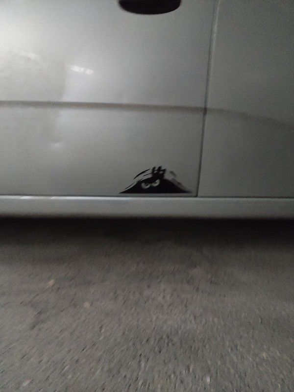 Quart Bagajdan Bakan Adam Oto Sticker, Araba Sticker