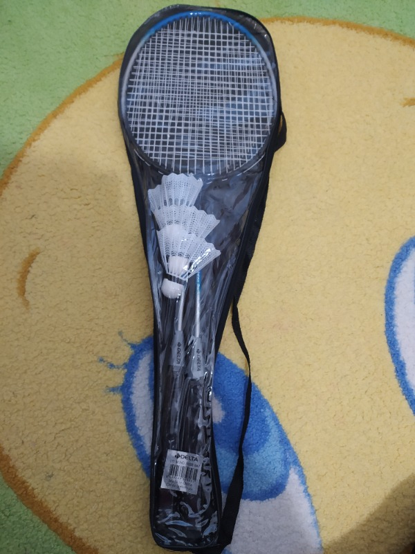 Delta 2 Badminton Raketi 3 Badminton Topu Çantalı Çiftli Set