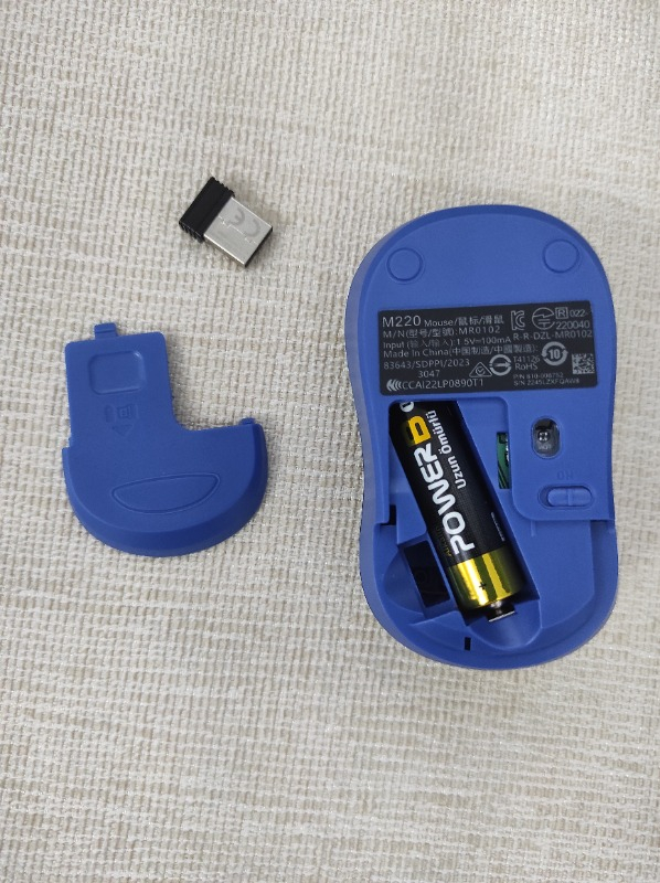 Logitech M220 Sessiz Kompakt Kablosuz Mouse - Mavi