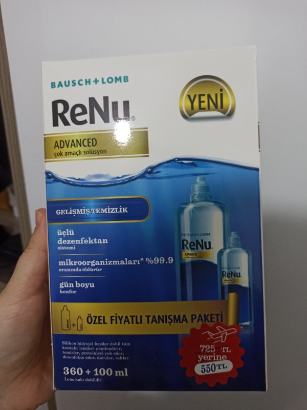 Renu Advanced Lens Solüsyon 360 + 100 ml